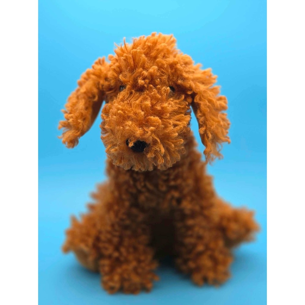 Jellycat Cooper Doodle Dog Plush Stuffed Animal Ginger Brown Shaggy Puppy New